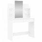 vidaXL Schminktisch mit Spiegel Hochglanz-Weiß 96x39x142 cm vidaXL Schminktisch mit Spiegel Hochglanz-Weiß 96x39x142 cm
