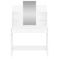 vidaXL Schminktisch mit Spiegel Hochglanz-Weiß 96x39x142 cm vidaXL Schminktisch mit Spiegel Hochglanz-Weiß 96x39x142 cm