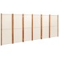 vidaXL 6-tlg. Raumteiler Cremeweiß 420x180 cm vidaXL 6-tlg. Raumteiler Cremeweiß 420x180 cm
