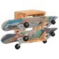 vidaXL Skateboard Wandhalter 25x20x30 cm Akazie Massivholz vidaXL Skateboard Wandhalter 25x20x30 cm Akazie Massivholz