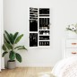 Spiegel-Schmuckschrank mit LED-Beleuchtung Wandmontage Weiß Spiegel-Schmuckschrank mit LED-Beleuchtung Wandmontage Weiß