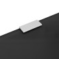 vidaXL Urinal-Trennwand Wandmontage Schwarz 90x40 cm Hartglas vidaXL Urinal-Trennwand Wandmontage Schwarz 90x40 cm Hartglas
