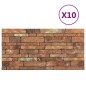 vidaXL 3D-Wandpaneele 10 Stk. Braun Backstein-Optik EPS vidaXL 3D-Wandpaneele 10 Stk. Braun Backstein-Optik EPS