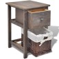 vidaXL Nachttische 2 Stk. Holz Braun vidaXL Nachttische 2 Stk. Holz Braun