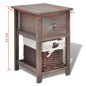 vidaXL Nachttische 2 Stk. Holz Braun vidaXL Nachttische 2 Stk. Holz Braun