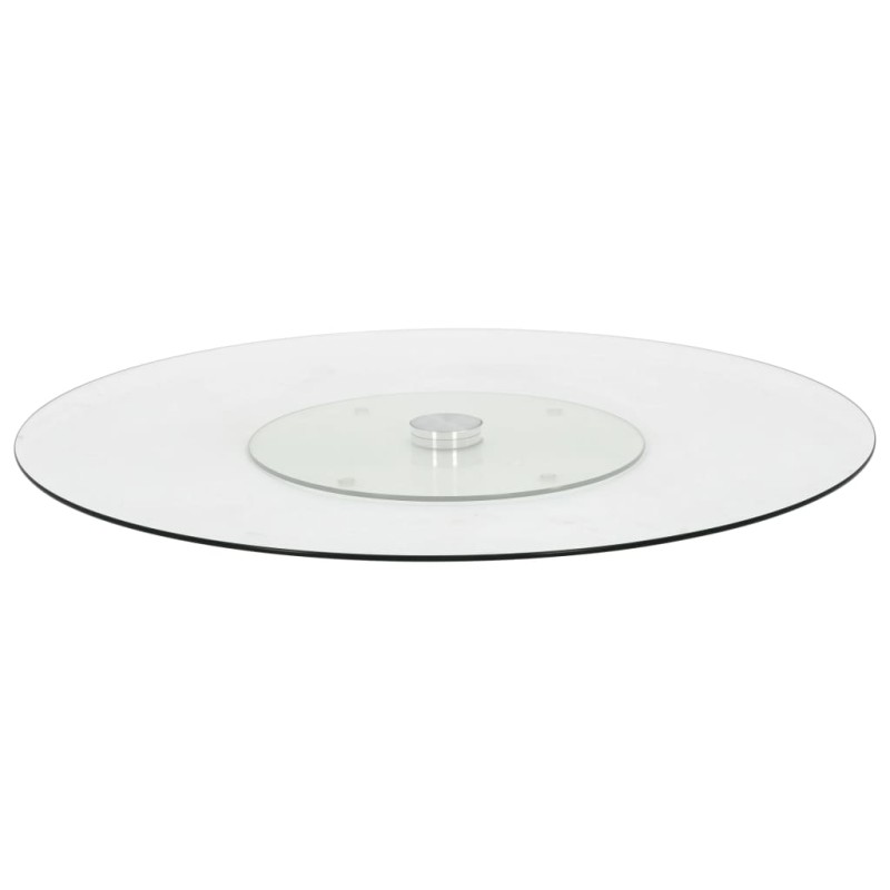 vidaXL Servierplatte Drehbar Transparent 60 cm Hartglas vidaXL Servierplatte Drehbar Transparent 60 cm Hartglas