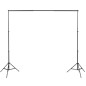 vidaXL Fotostudio Set 3 Baumwolle-Hintergründe Rahmen verstellbar 3x3m vidaXL Fotostudio Set 3 Baumwolle-Hintergründe Rahmen verstellbar 3x3m