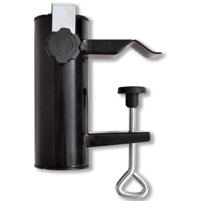 vidaXL Sonnenschirmhalter Stahl Schwarz vidaXL Sonnenschirmhalter Stahl Schwarz