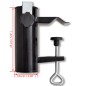 vidaXL Sonnenschirmhalter Stahl Schwarz vidaXL Sonnenschirmhalter Stahl Schwarz