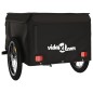 vidaXL Lastenanhänger für Fahrrad Schwarz 45 kg Eisen vidaXL Lastenanhänger für Fahrrad Schwarz 45 kg Eisen
