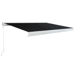 vidaXL Manuelle Kassetten-Markise 350 cm Anthrazit