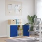 vidaXL Aktenschrank Hellgrau und Blau 90x40x70 cm Stahl vidaXL Aktenschrank Hellgrau und Blau 90x40x70 cm Stahl