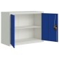 vidaXL Aktenschrank Hellgrau und Blau 90x40x70 cm Stahl vidaXL Aktenschrank Hellgrau und Blau 90x40x70 cm Stahl