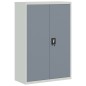 vidaXL Aktenschrank Hellgrau und Dunkelgrau 90x40x140 cm Stahl vidaXL Aktenschrank Hellgrau und Dunkelgrau 90x40x140 cm Stahl