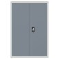vidaXL Aktenschrank Hellgrau und Dunkelgrau 90x40x140 cm Stahl vidaXL Aktenschrank Hellgrau und Dunkelgrau 90x40x140 cm Stahl
