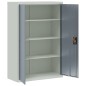 vidaXL Aktenschrank Hellgrau und Dunkelgrau 90x40x140 cm Stahl vidaXL Aktenschrank Hellgrau und Dunkelgrau 90x40x140 cm Stahl