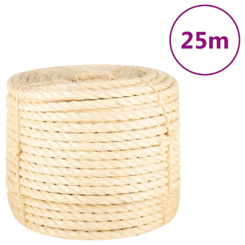 vidaXL Seil 100% Sisal 14 mm 25 m vidaXL Seil 100% Sisal 14 mm 25 m