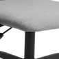 vidaXL Bürostuhl Höhenverstellbar Hellgrau Stoff vidaXL Bürostuhl Höhenverstellbar Hellgrau Stoff