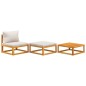 3-tlg. Garten-Lounge-Set mit Kissen Massivholz Akazie 3-tlg. Garten-Lounge-Set mit Kissen Massivholz Akazie