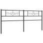 vidaXL Kopfteil Metall Schwarz 200 cm vidaXL Kopfteil Metall Schwarz 200 cm