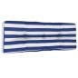 Palettenkissen Blau Weiß Gestreift 120x40x12 cm Stoff Palettenkissen Blau Weiß Gestreift 120x40x12 cm Stoff