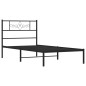 vidaXL Bettgestell mit Kopfteil Metall Schwarz 100x190 cm vidaXL Bettgestell mit Kopfteil Metall Schwarz 100x190 cm