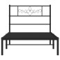 vidaXL Bettgestell mit Kopfteil Metall Schwarz 100x190 cm vidaXL Bettgestell mit Kopfteil Metall Schwarz 100x190 cm