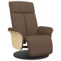 vidaXL Relaxsessel mit Fußteil Braun Stoff vidaXL Relaxsessel mit Fußteil Braun Stoff