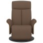vidaXL Relaxsessel mit Fußteil Braun Stoff vidaXL Relaxsessel mit Fußteil Braun Stoff