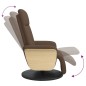 vidaXL Relaxsessel mit Fußteil Braun Stoff vidaXL Relaxsessel mit Fußteil Braun Stoff