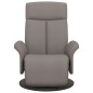 vidaXL Relaxsessel mit Fußteil Taupe Stoff vidaXL Relaxsessel mit Fußteil Taupe Stoff
