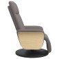 vidaXL Relaxsessel mit Fußteil Taupe Stoff vidaXL Relaxsessel mit Fußteil Taupe Stoff