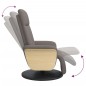 vidaXL Relaxsessel mit Fußteil Taupe Stoff vidaXL Relaxsessel mit Fußteil Taupe Stoff