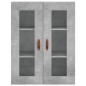 Highboard Betongrau 69,5x34x180 cm Holzwerkstoff Highboard Betongrau 69,5x34x180 cm Holzwerkstoff