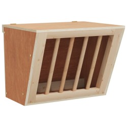 vidaXL Heuraufe für Kaninchen 25x18,5x20,5 cm Massivholz Tanne