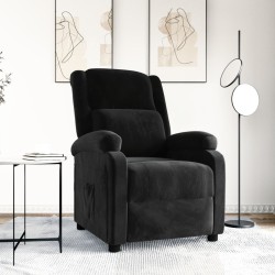 vidaXL Relaxsessel Schwarz Samt