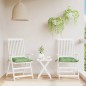 Stuhlkissen 2 Stk. Blattmuster 40x40x7 cm Stoff Stuhlkissen 2 Stk. Blattmuster 40x40x7 cm Stoff