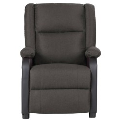 vidaXL Relaxsessel Dunkelgrau Kunstleder und Stoff