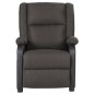 vidaXL Relaxsessel Dunkelgrau Kunstleder und Stoff vidaXL Relaxsessel Dunkelgrau Kunstleder und Stoff