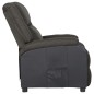 vidaXL Relaxsessel Dunkelgrau Kunstleder und Stoff vidaXL Relaxsessel Dunkelgrau Kunstleder und Stoff