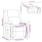 vidaXL Relaxsessel Dunkelgrau Kunstleder und Stoff vidaXL Relaxsessel Dunkelgrau Kunstleder und Stoff