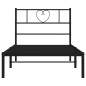 vidaXL Bettgestell mit Kopfteil Metall Schwarz 100x190 cm vidaXL Bettgestell mit Kopfteil Metall Schwarz 100x190 cm