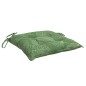 Stuhlkissen 2 Stk. Blattmuster 40x40x7 cm Stoff Stuhlkissen 2 Stk. Blattmuster 40x40x7 cm Stoff