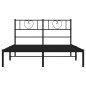 vidaXL Bettgestell mit Kopfteil Metall Schwarz 120x190 cm vidaXL Bettgestell mit Kopfteil Metall Schwarz 120x190 cm