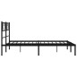 vidaXL Bettgestell mit Kopfteil Metall Schwarz 120x190 cm vidaXL Bettgestell mit Kopfteil Metall Schwarz 120x190 cm
