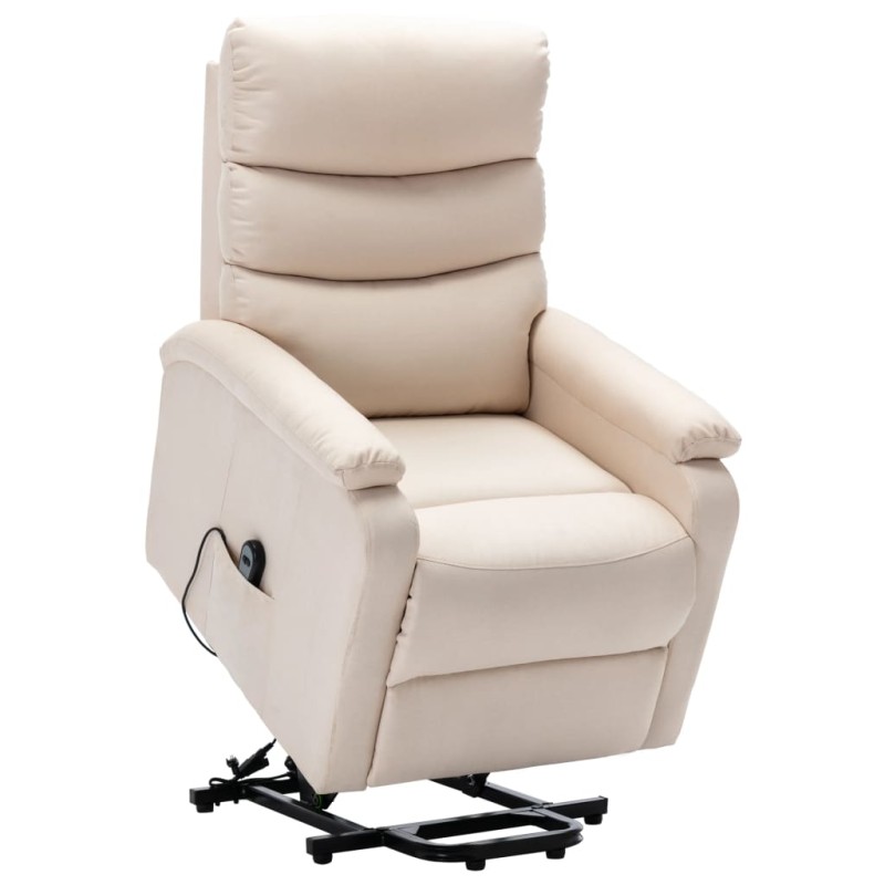 vidaXL Aufstehsessel Creme Stoff vidaXL Aufstehsessel Creme Stoff
