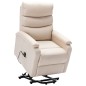 vidaXL Aufstehsessel Creme Stoff vidaXL Aufstehsessel Creme Stoff