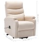vidaXL Aufstehsessel Creme Stoff vidaXL Aufstehsessel Creme Stoff
