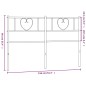 vidaXL Kopfteil Metall Schwarz 150 cm