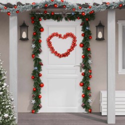 vidaXL Kugelgirlande Rot 175 cm Polystyrol